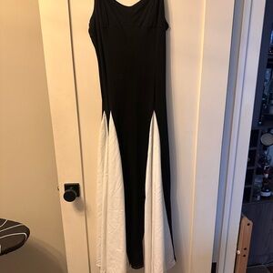 Commense Black Spaghetti Strap Long Dress